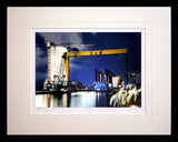Belfast - Winters Night at the Yard Frame Black Box 36X30