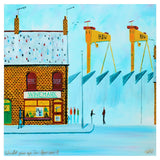 Print - Would You Go In For Us?  40 x 40 Unframed