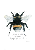 Animals Insect - You are so Brave Unframed