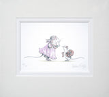 Miss Lily Tells Angelina That She Is A Good Little Dancer Artist Proof-Available In One Size Only-Unframed